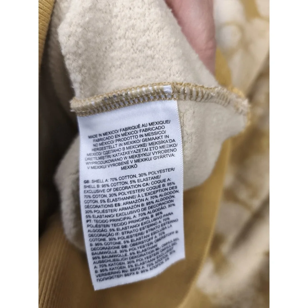 The North Face Tie Dye Hoodie Mens Large Tan Cream Pullover Sweatshirt‎
